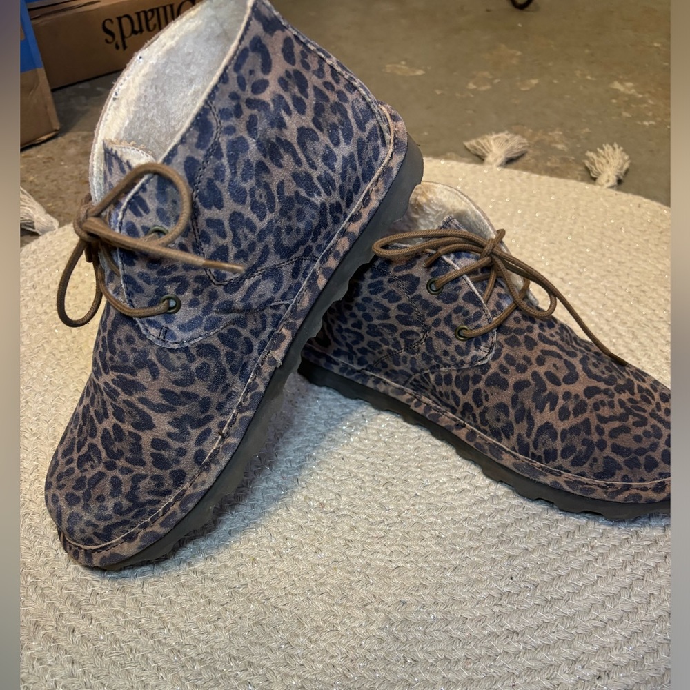 Leopard Fur Booties